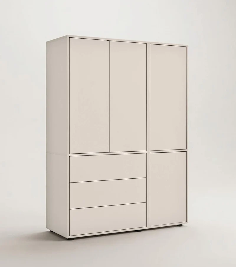 Kleiderschrank in Kaschmir-Beige 'Robe'