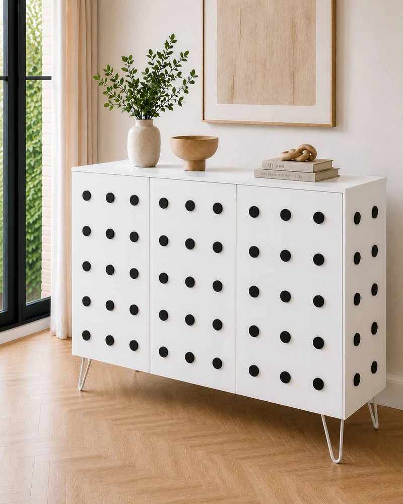 Drawer & Cabinet Door Panels, Self Adhesive Geometric Wood Shapes for DIY Cabinet Decor
